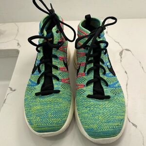 nike lunar flyknit chukka blue glow
